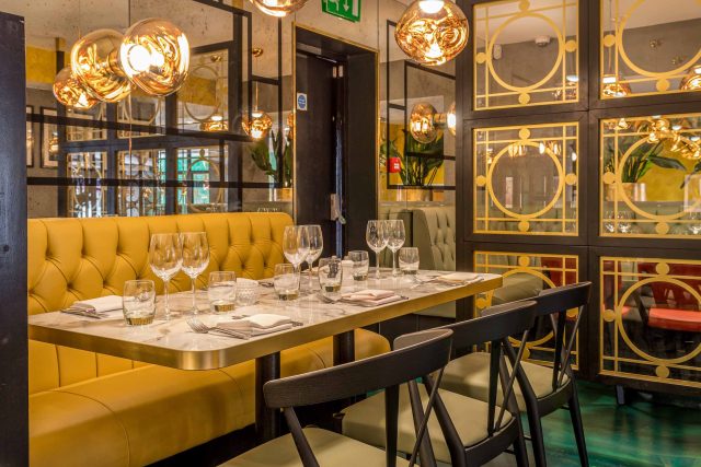 Private dining restaurants with event space for groups with party menus in Bromley Aqua Mediterranean Spanish, Greek and Italian food.